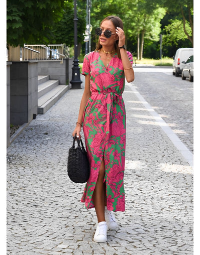 Anna™ Robe à Imprimé Floral Printemps/Été