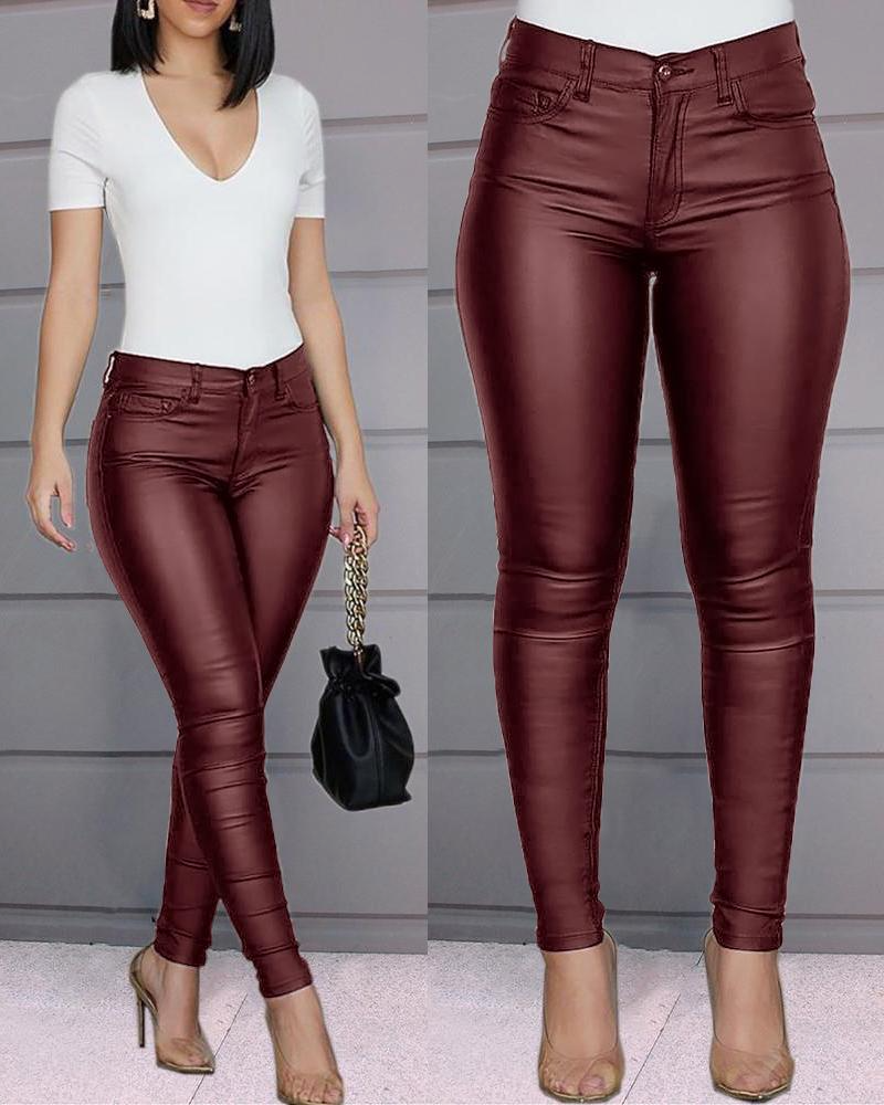 Pantalon Lexi Stretch En Cuir