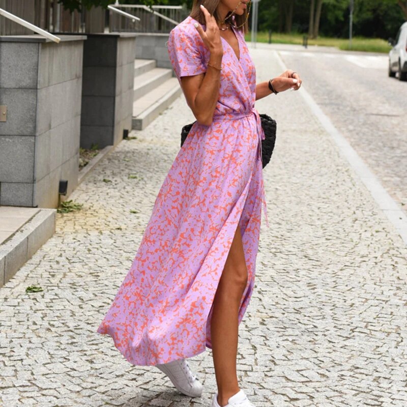 Anna™ Robe à Imprimé Floral Printemps/Été