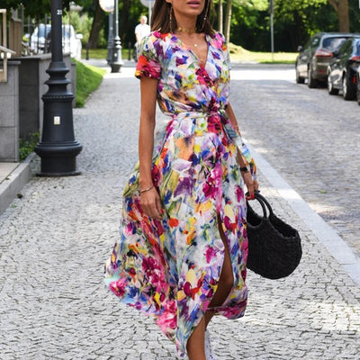 Anna™ Robe à Imprimé Floral Printemps/Été