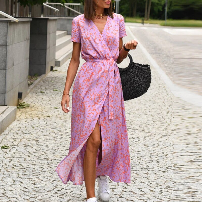 Anna™ Robe à Imprimé Floral Printemps/Été