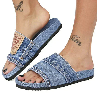 Sandales Melony En Denim Élégantes & Confortables